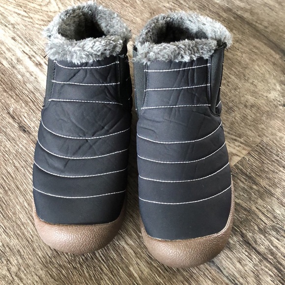 Womens Snow Boots Slip-On Waterproof Cold Weather Ankle Boots Size 11 - Picture 2 of 11